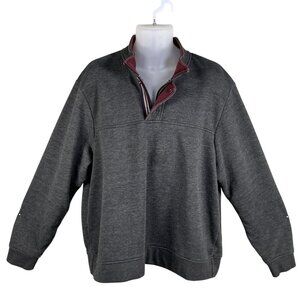 Orvis Mens XXL 1/4 Zip Long Sleeve Pullover Sweatshirt Dark Gray Outdoor Fishing